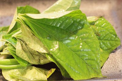 Fried Mussel with Lolot Pepper Leaves Recipe (Hến Xào Lá Lốt)