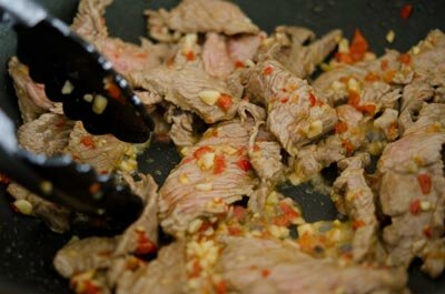 Stir fried Beef with Basil Leaves Recipe (Bò Xào Húng Quế)