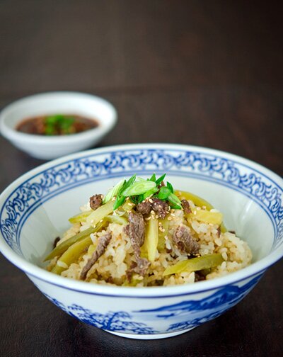 Mixed Steamed Rice with Beef and White Radish Recipe (Cơm Trộn Thịt Bò và Củ Cải)
