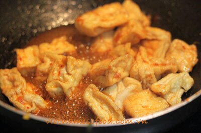 Fried Spicy Tofu Recipe (Đậu Hũ Xào Cay)